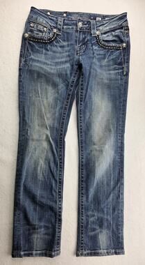 Miss Me Blue JE5456P Capri Size 26